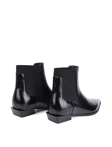 Женские ботинки MIRATON кожаные черные - фото 4 - Miraton