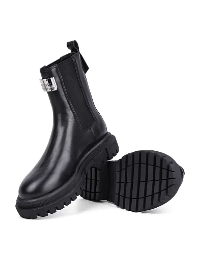 Жіночі черевики Attizzare шкіряні чорні - фото 2 - Miraton