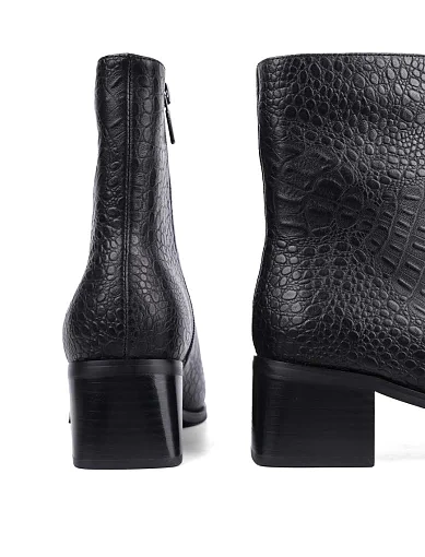 Жіночі черевики MIRATON шкіряні чорні - фото 2 - Miraton