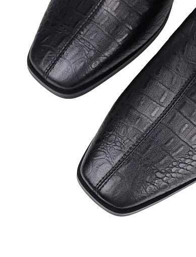 Жіночі черевики MIRATON шкіряні чорні - фото 5 - Miraton