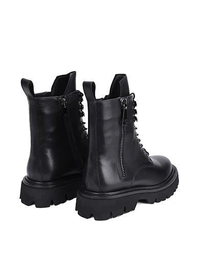 Жіночі черевики MIRATON шкіряні чорні - фото 4 - Miraton