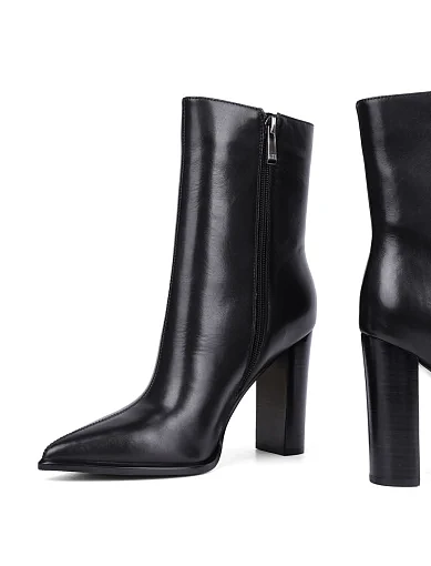 Женские ботинки Attizzare кожаные черные - фото 2 - Miraton