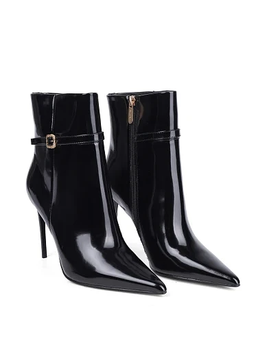 Жіночі черевики Mia May з олійної шкіри чорні - фото 3 - Miraton