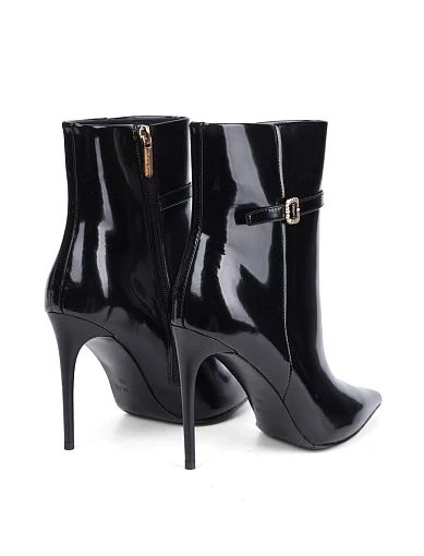 Жіночі черевики Mia May з олійної шкіри чорні - фото 4 - Miraton