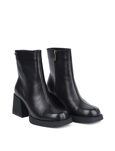 Жіночі черевики MIRATON шкіряні чорні - фото 3 - Miraton