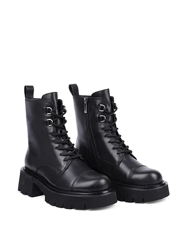 Жіночі черевики Attizzare шкіряні чорні - фото 3 - Miraton