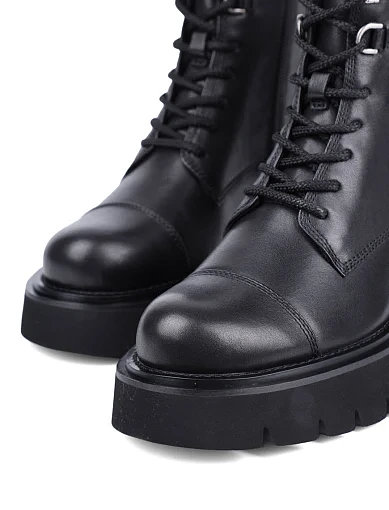 Жіночі черевики Attizzare шкіряні чорні - фото 5 - Miraton