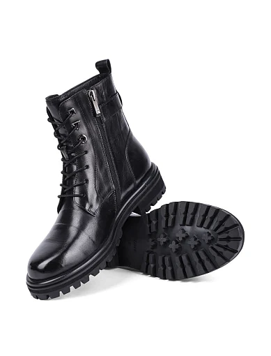 Жіночі черевики Attizzare шкіряні чорні - фото 2 - Miraton