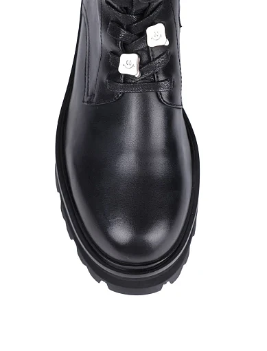 Жіночі черевики MIRATON шкіряні чорні - фото 5 - Miraton