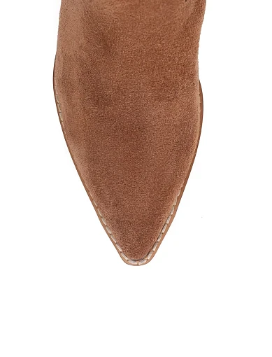 Жіночі черевики MIRATON велюрові коричневі - фото 5 - Miraton