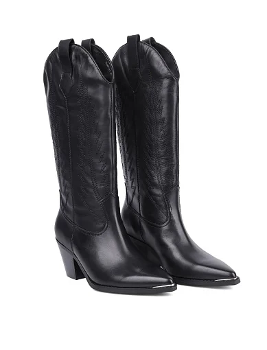 Жіночі черевики MIRATON шкіряні чорні - фото 3 - Miraton