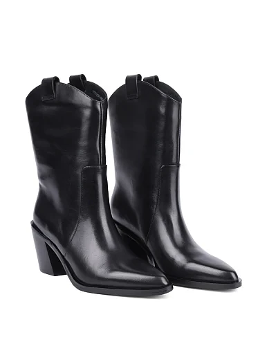 Жіночі черевики Attizzare шкіряні чорні - фото 3 - Miraton