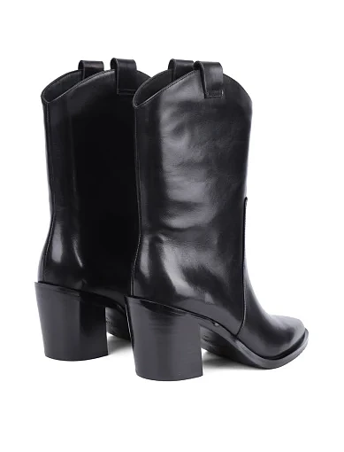 Жіночі черевики Attizzare шкіряні чорні - фото 4 - Miraton