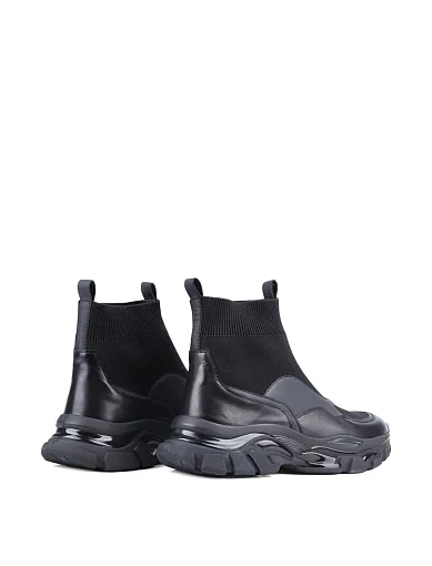 Жіночі черевики Attizzare шкіряні чорні - фото 4 - Miraton