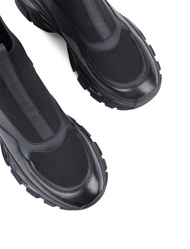 Жіночі черевики Attizzare шкіряні чорні - фото 5 - Miraton