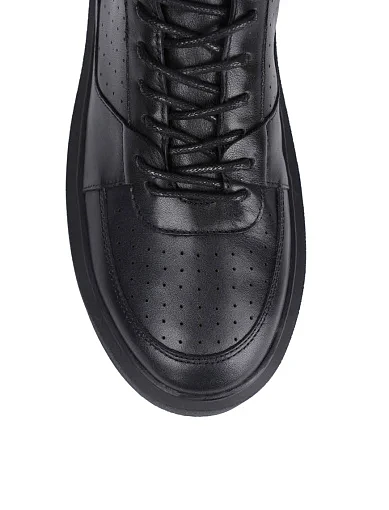 Женские ботинки MIRATON кожаные черные - фото 5 - Miraton