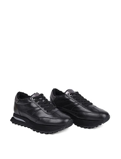 Жіночі кросівки Attizzare шкіряні чорні - фото 3 - Miraton