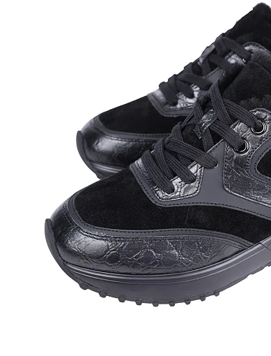 Жіночі кросівки Attizzare шкіряні чорні - фото 5 - Miraton