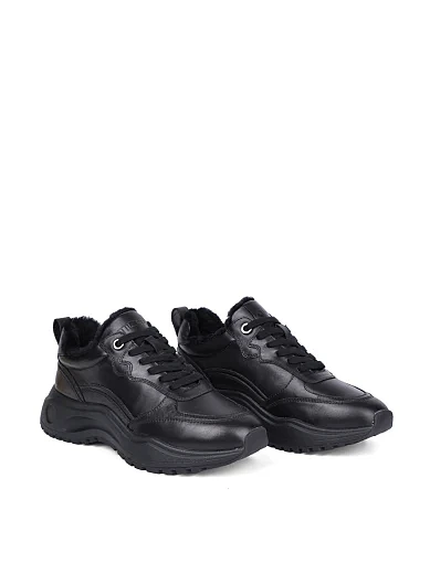 Жіночі кросівки Attizzare шкіряні чорні - фото 3 - Miraton