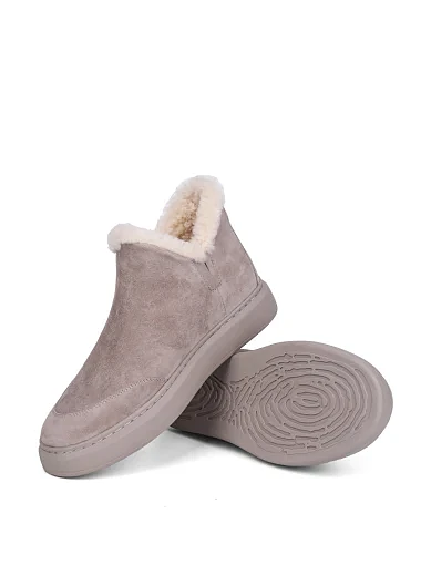 Жіночі черевики Attizzare велюрові бежеві - фото 2 - Miraton