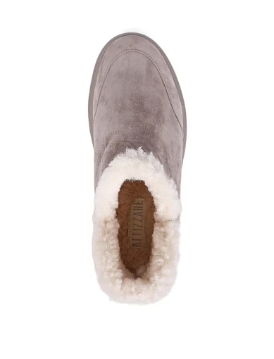 Жіночі черевики Attizzare велюрові бежеві - фото 6 - Miraton