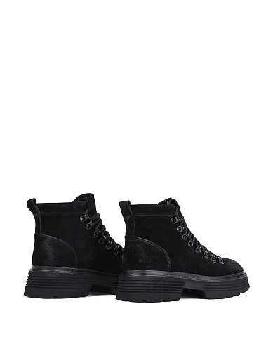 Жіночі черевики MIRATON велюрові чорні - фото 4 - Miraton