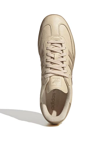 Жіночі кеди Adidas Samba шкіряні бежеві - фото 5 - Miraton