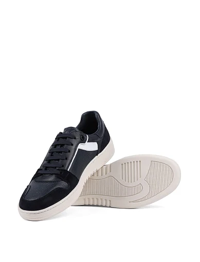 Чоловічі кеди MIRATON шкіряні сині (M018A-03-G12/Mu1/A9/D02) - фото 2 - Miraton