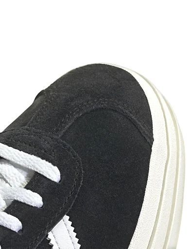 Жіночі кеди Adidas Gazelle Bold замшеві чорні - фото 7 - Miraton