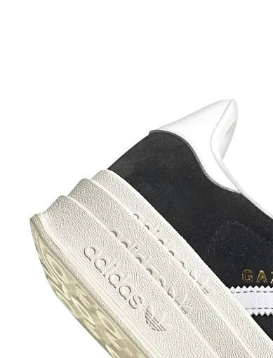 Жіночі кеди Adidas Gazelle Bold замшеві чорні - фото 8 - Miraton