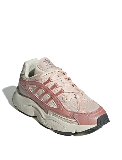 Жіночі кросівки Adidas OZMILLEN з екошкіри рожеві - фото 3 - Miraton