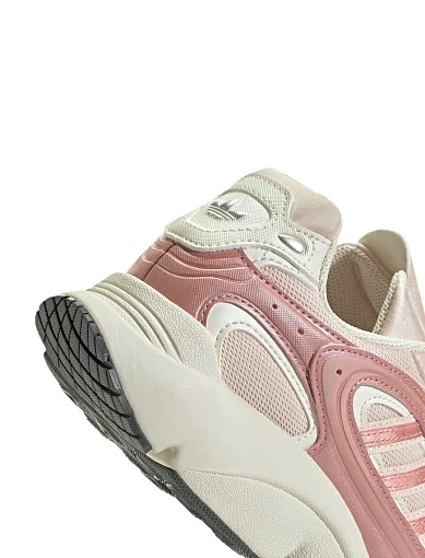 Жіночі кросівки Adidas OZMILLEN з екошкіри рожеві - фото 7 - Miraton