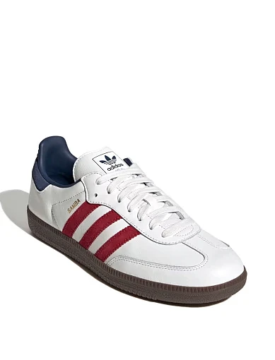 Чоловічі кеди Adidas Samba шкіряні білі (IH4881) - фото 3 - Miraton