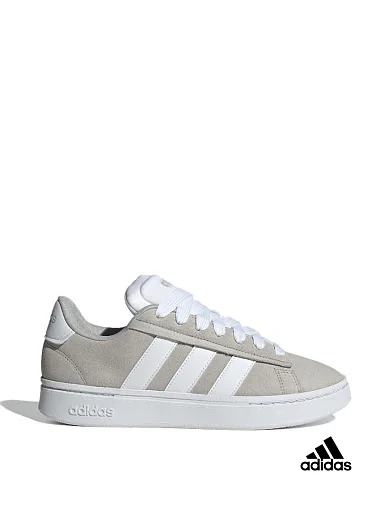 Чоловічі кеди Adidas Grand Court Alpha замшеві сірі фото 1