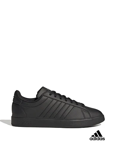 Чоловічі кеди Adidas Grand Court Cloudfoam Comfort з екошкіри чорні фото 1