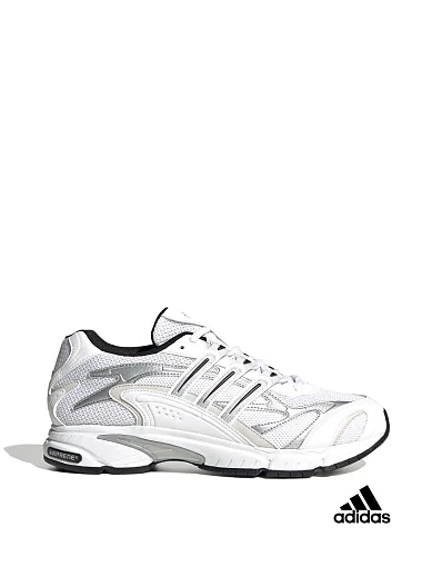 Мужские кроссовки Adidas Temper Run 2.0 из экокожи серебряного цвета фото 1