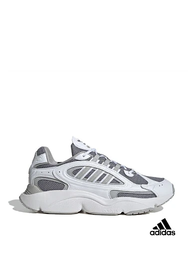 Чоловічі кросівки Adidas OZMILLEN з екошкіри білі фото 1