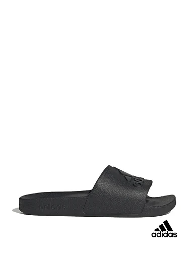 Чоловічі шльопанці Adidas Adilette Aqua гумові чорні фото 1