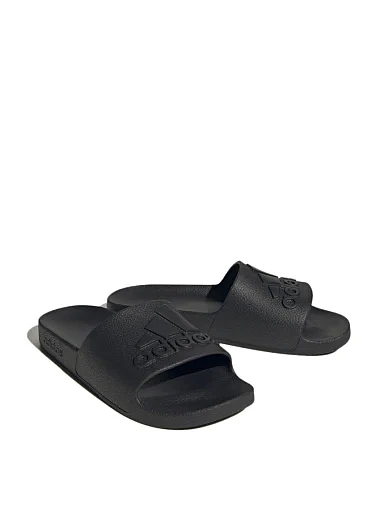 Мужские шлепанцы Adidas Adilette Aqua резиновые черные - фото 3 - Miraton