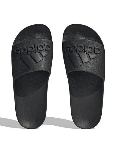Мужские шлепанцы Adidas Adilette Aqua резиновые черные - фото 5 - Miraton