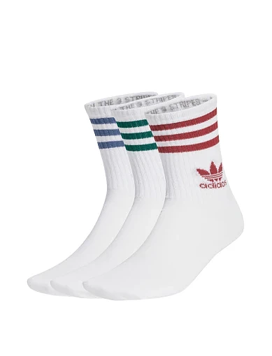 Високі шкарпетки Adidas тканинні білі фото 1