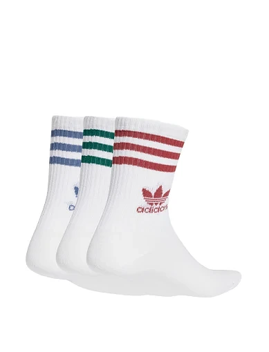 Високі шкарпетки Adidas тканинні білі - фото 2 - Miraton