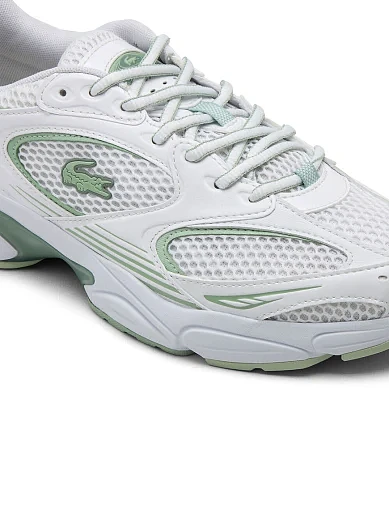 Жіночі кросівки Lacoste шкіряні білі - фото 6 - Miraton