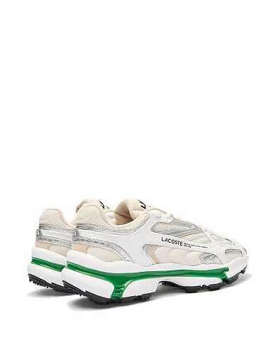 Женские кроссовки Lacoste L003 2K24 Sneakers кожаные белые - фото 3 - Miraton