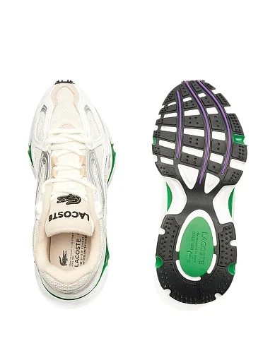 Женские кроссовки Lacoste L003 2K24 Sneakers кожаные белые - фото 4 - Miraton