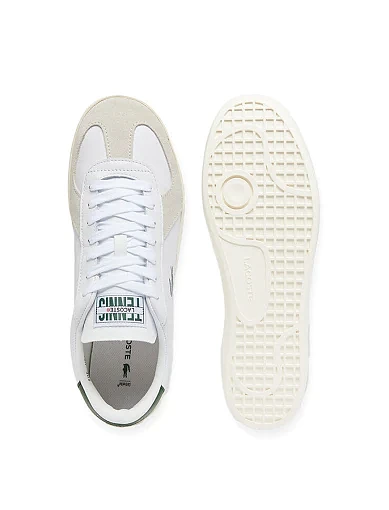 Чоловічі кеди Lacoste шкіряні білі (49SMA006365T) - фото 3 - Miraton