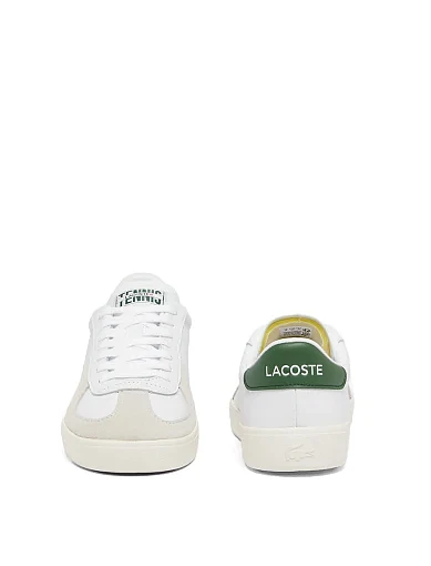 Чоловічі кеди Lacoste шкіряні білі (49SMA006365T) - фото 4 - Miraton