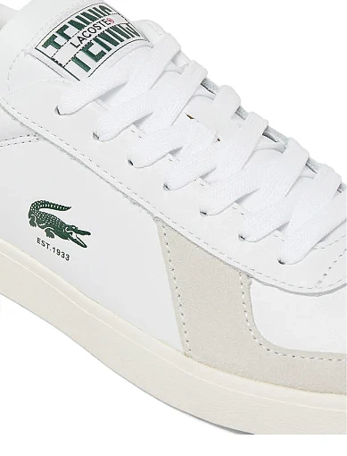 Чоловічі кеди Lacoste шкіряні білі (49SMA006365T) - фото 5 - Miraton