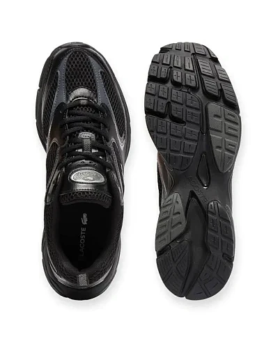 Чоловічі кросівки Lacoste велюрові чорні (49SMA002002H) - фото 4 - Miraton