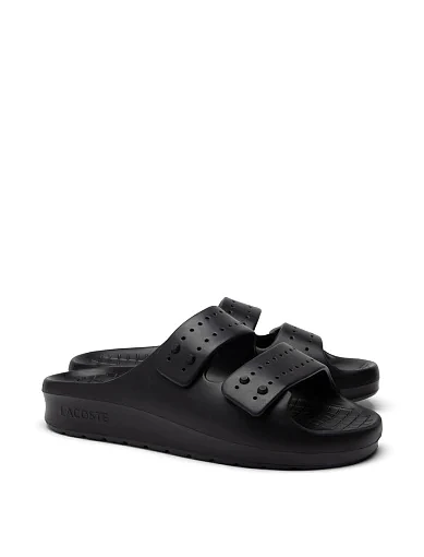 Чоловічі шльопанці Lacoste гумові чорні (47CMA001202H) - фото 2 - Miraton